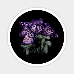 Butterfly Mushrooms Magnet